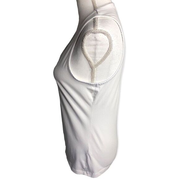 Guess Sequins Logo White Tank Top - Picture 3 of 6